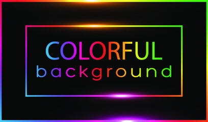 Obraz premium Colorful background. Vector illustration. Colorful frame. 