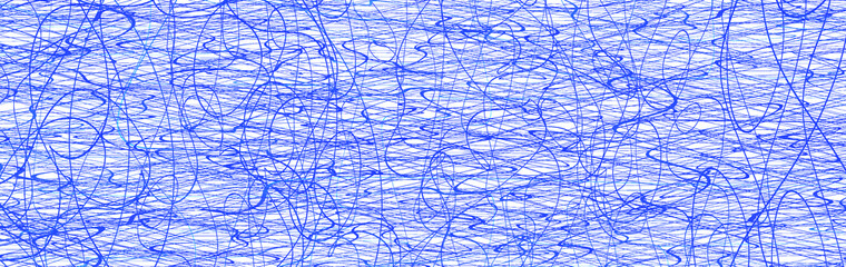 Blue chaotic lines background. Hand drawn lines. Tangled chaotic pattern. Vector illustration.
