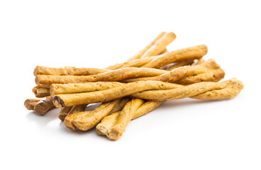 Grissini sticks. Traditional italian bread sticks.