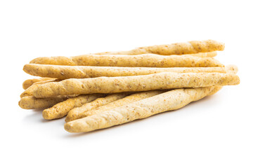 Grissini sticks. Traditional italian bread sticks.