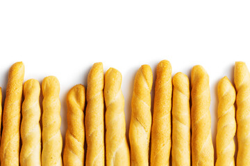 Grissini sticks. Traditional italian bread sticks