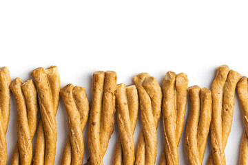Grissini sticks. Traditional italian bread sticks