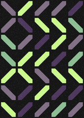 Abstract Geometric Pattern generative computational art illustration