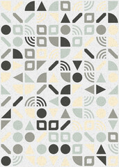 Abstract Geometric Pattern generative computational art illustration