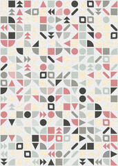 Abstract Geometric Pattern generative computational art illustration