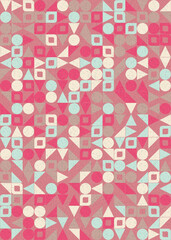 Abstract Geometric Pattern generative computational art illustration