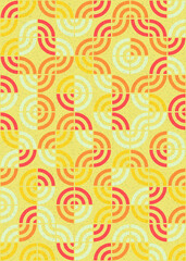 Abstract Geometric Pattern generative computational art illustration