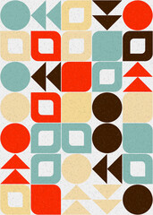 Abstract Geometric Pattern generative computational art illustration