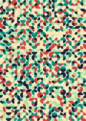 Abstract Geometric Pattern generative computational art illustration