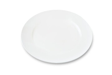 Empty plate isolated on a white background