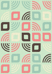 Abstract Geometric Pattern generative computational art illustration