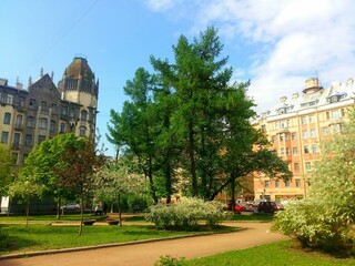 Fototapeta premium view of the town