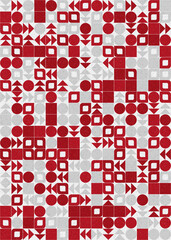 Abstract Geometric Pattern generative computational art illustration