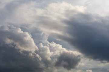 Obraz premium Sunset sky with clouds landscape