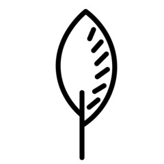 Black and white template tree icon. Vector symbol sign isolated on white background. Trees flat line icons set. Plants, landscape design. Business idea concept