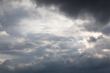 Obraz premium Sunset sky with clouds landscape