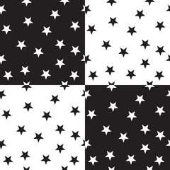 Fototapeta premium Abstract seamless background with stars. Vintage texture