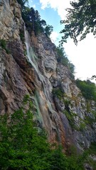 Waterfall Skakavac on the mountain Ozren near Sarajevo, Bosnia and Herzegovina