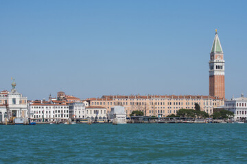Fototapeta premium Doge's Palace and Campanile di San Marco in Venice,Italy,2019