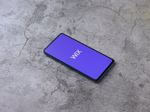 Assam, india - September 6, 2020 : Wix logo on phone screen stock image.