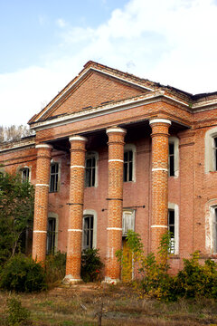 The Ruins Of The Old Brick Lutheran Church Of The Volga Germans