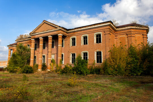 The Ruins Of The Old Brick Lutheran Church Of The Volga Germans