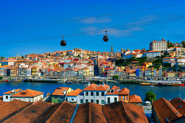 Fototapeta na wymiar Famous view of Porto and Douro river