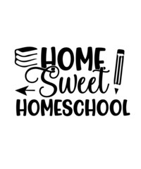 Homeschool svg cut file bundle