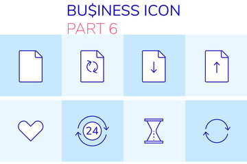 business icons set 06