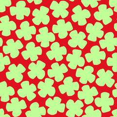 vintage flower fabric pattern red olive