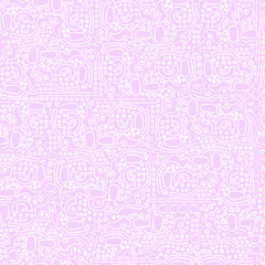 vector seamless pattern Abstract Modern Shapes . Simple geometric pattern  with different figures. Artistic folk shapes.