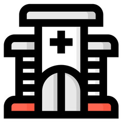 Obraz premium Hospital icon