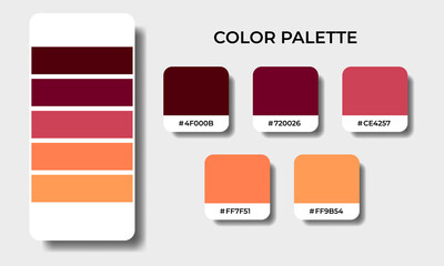 autumn color palettes pantone swatch sets