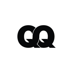 Letter QQ simple logo design vector