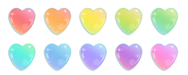 heart color icon illustration