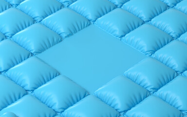 Fototapeta premium A blue cushion of air, 3d rendering.