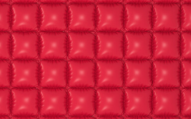 A red cushion of air, 3d rendering.