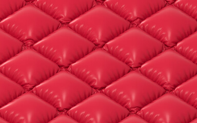 A red cushion of air, 3d rendering.