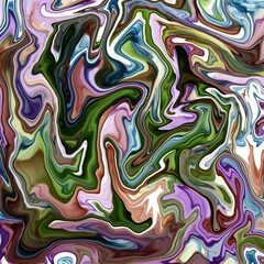 Abstract digital colorful mysterial illustration 