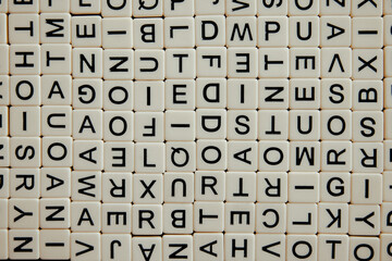 Letters spelling out words in scrabble, Brain, Creativity