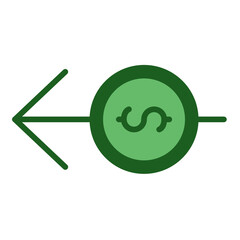 Money and dollars icon set