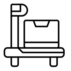 Fototapeta premium box scales icon