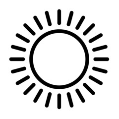 sun icon outline
