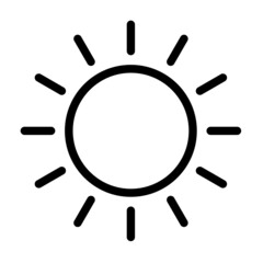 sun icon outline