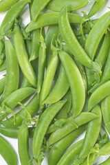 Green peas (String bean) with close up shot,Top view.