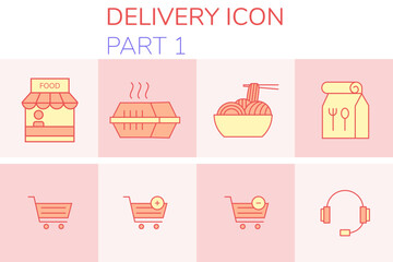 Delivery icon set 01