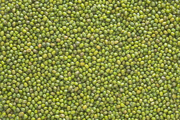 Mung beans with close up shot,top view.