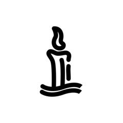 Obraz premium halloween candle icon