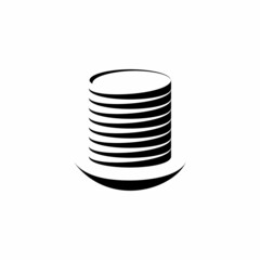 Screw, spiral or plate stack logo design