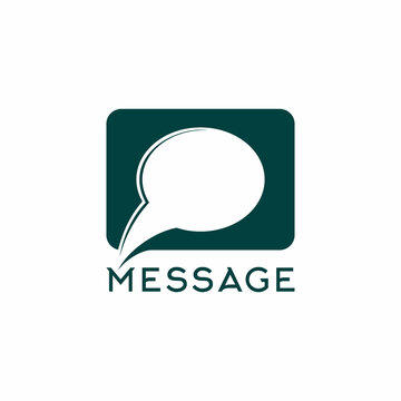 Message logo design for social media messaging app